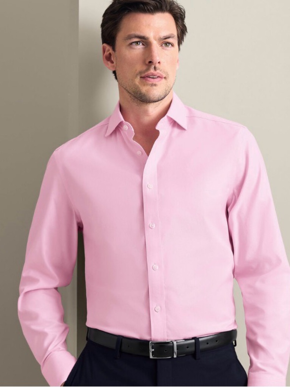 Charles Tyrwhitt Slim Fit Non Iron French Cuff Shirt